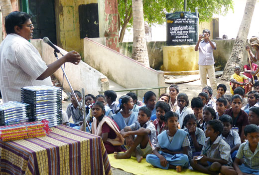 The director of the Eappakkam School in India is raising awareness amongst students about oral and dental hygiene